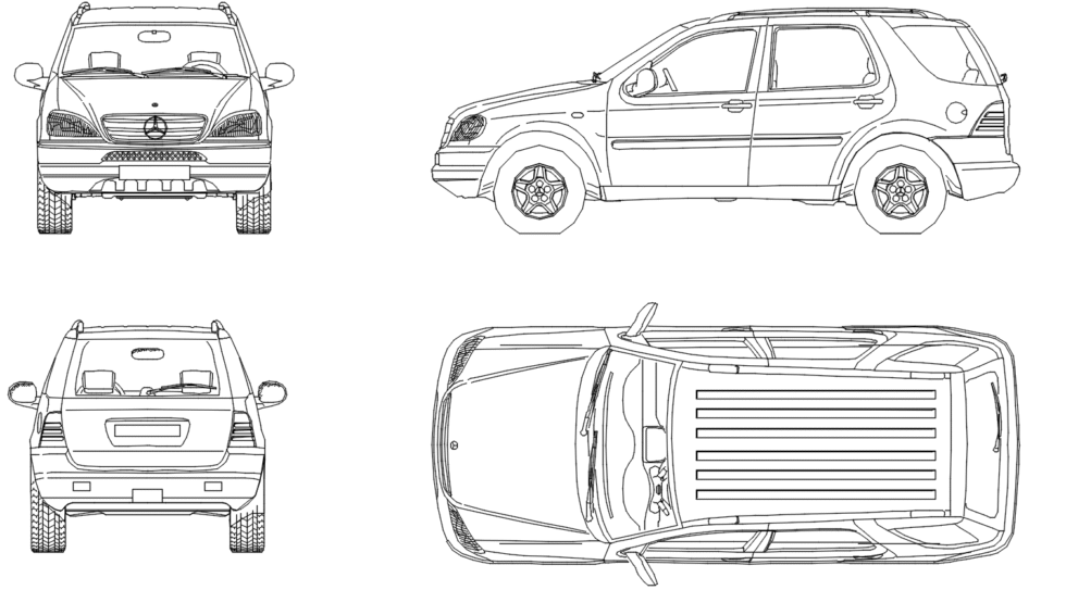 Mercedes Benz M - complete views