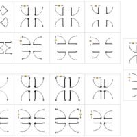door CAD blocks plan view with multiple opening types and dimensions