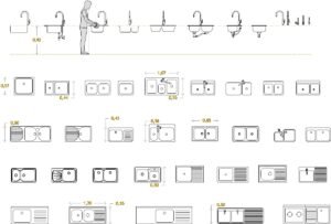 Kitchen Sinks CAD Blocks: 30+ DWG Models for Free Download